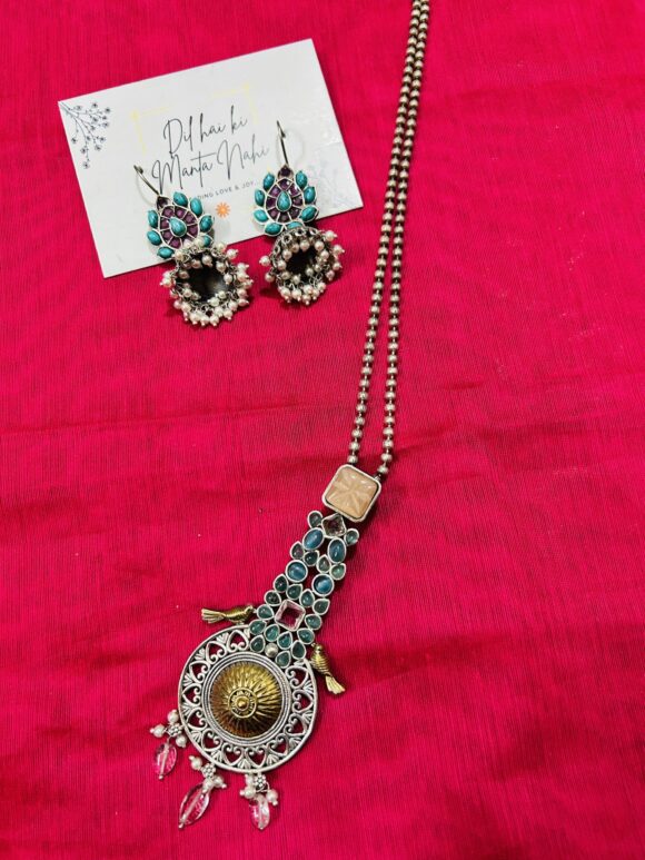 Pichwai Dual Tone Necklace
