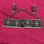 German Silver Multicolor Choker